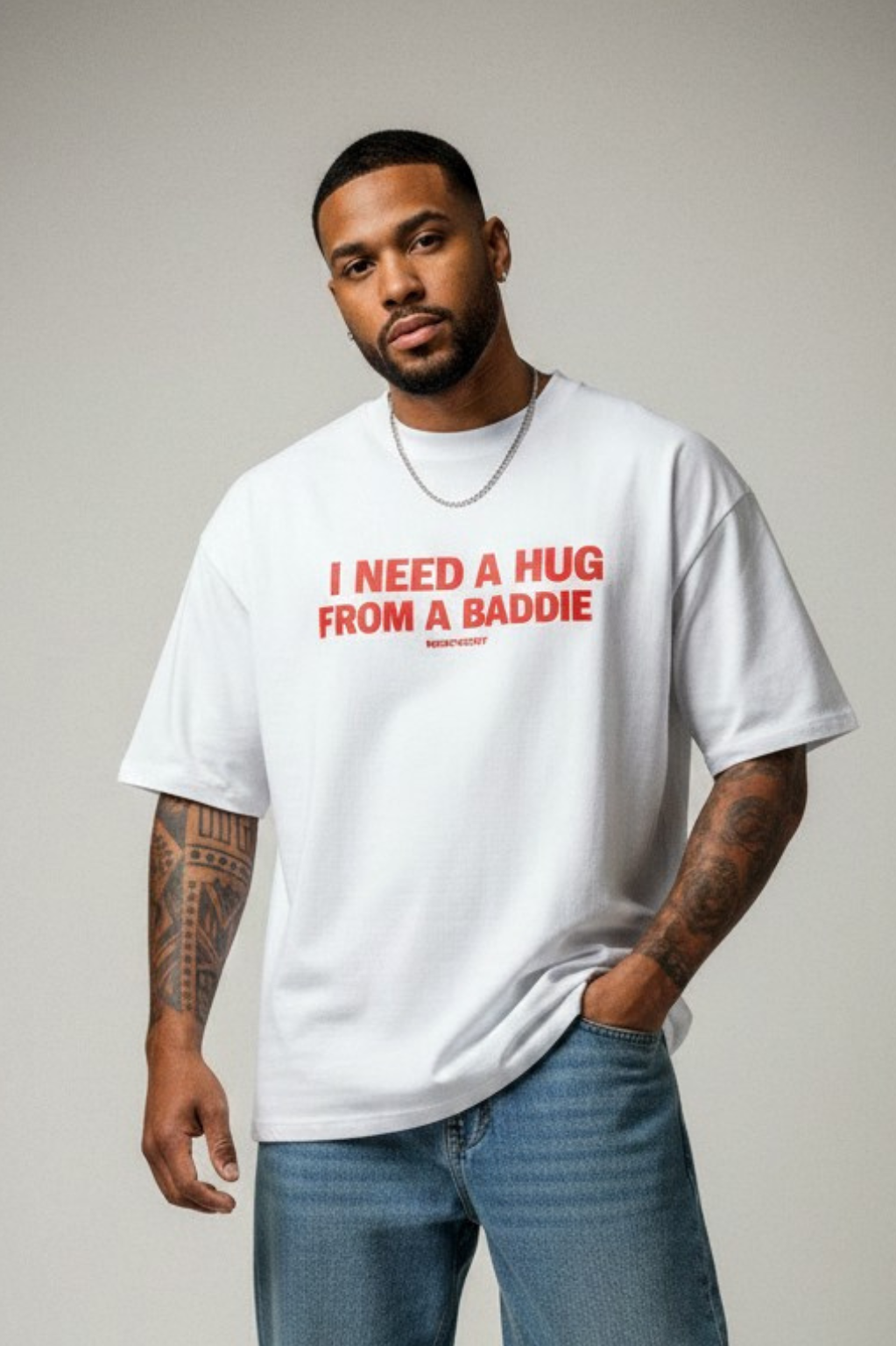 BADDIE HUG - Organic Oversize Shirt
