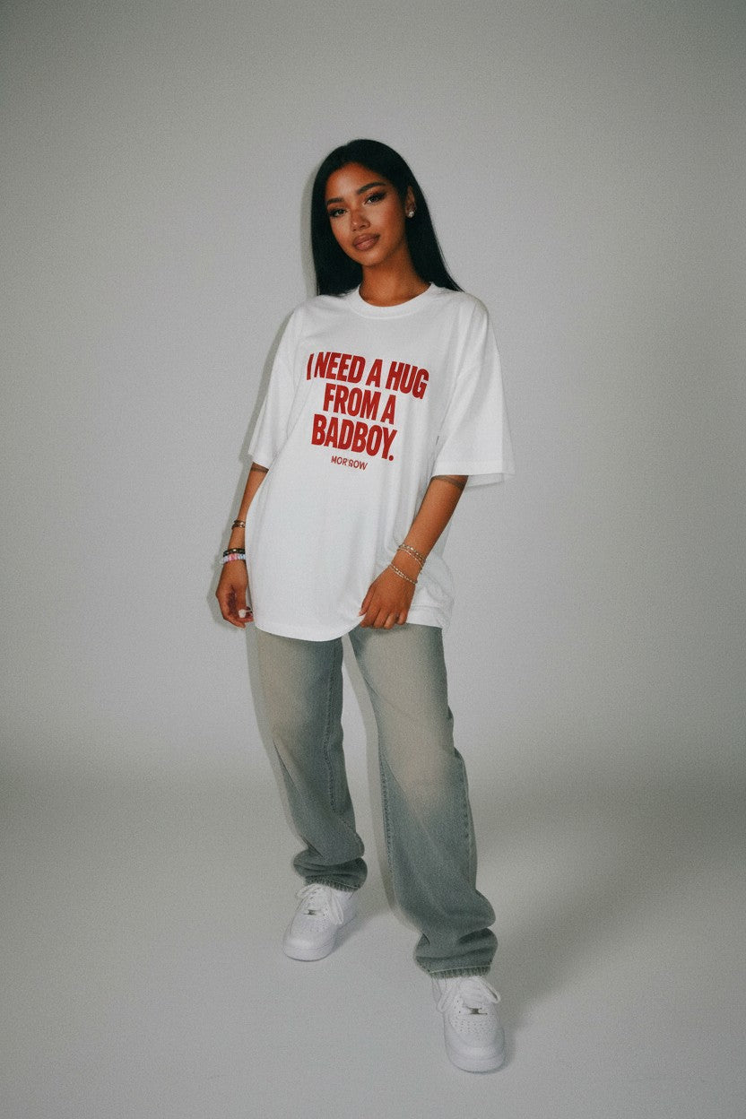 HUG FROM A BADBOY. - Oversized Shirt